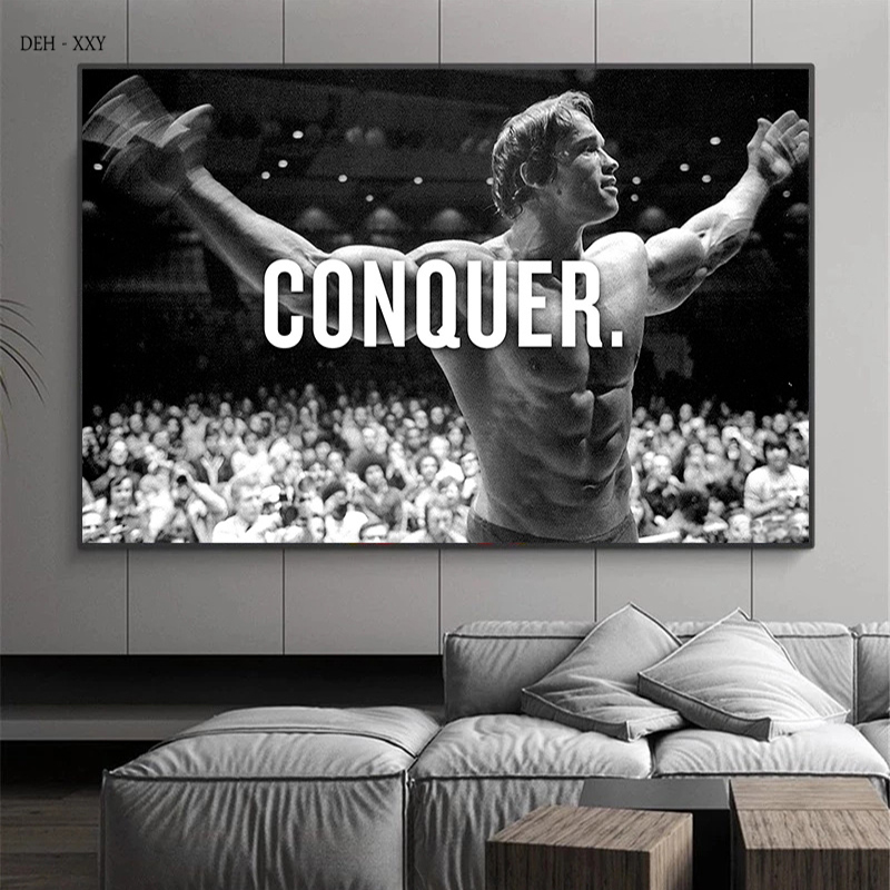 Sports Equipment Poster - Arnold Schwarzenegger Tập Thể Hình Áp