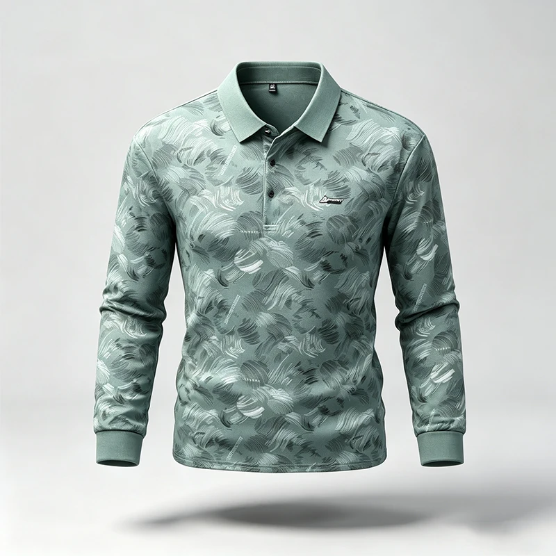 Resistance Band - Spring Autumn Mens Lapel Polo Tops