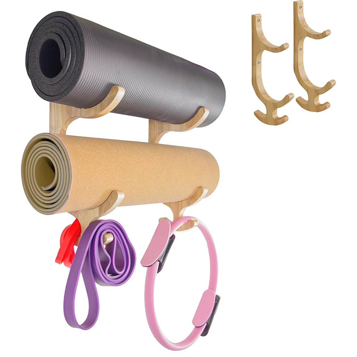 2piece Resistance Band Holder  - đánh giá và giá Yoga Mat