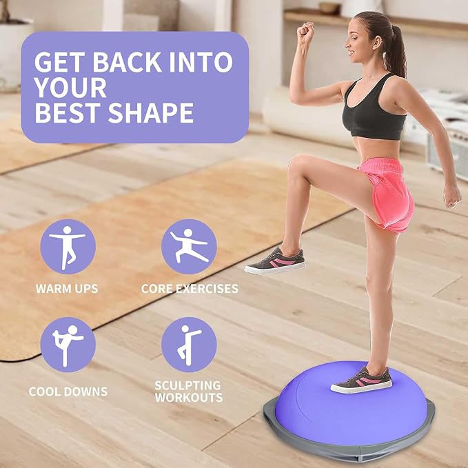 70cm Bosu Balance Ball, Anti-S - đánh giá và giá Gym Ball