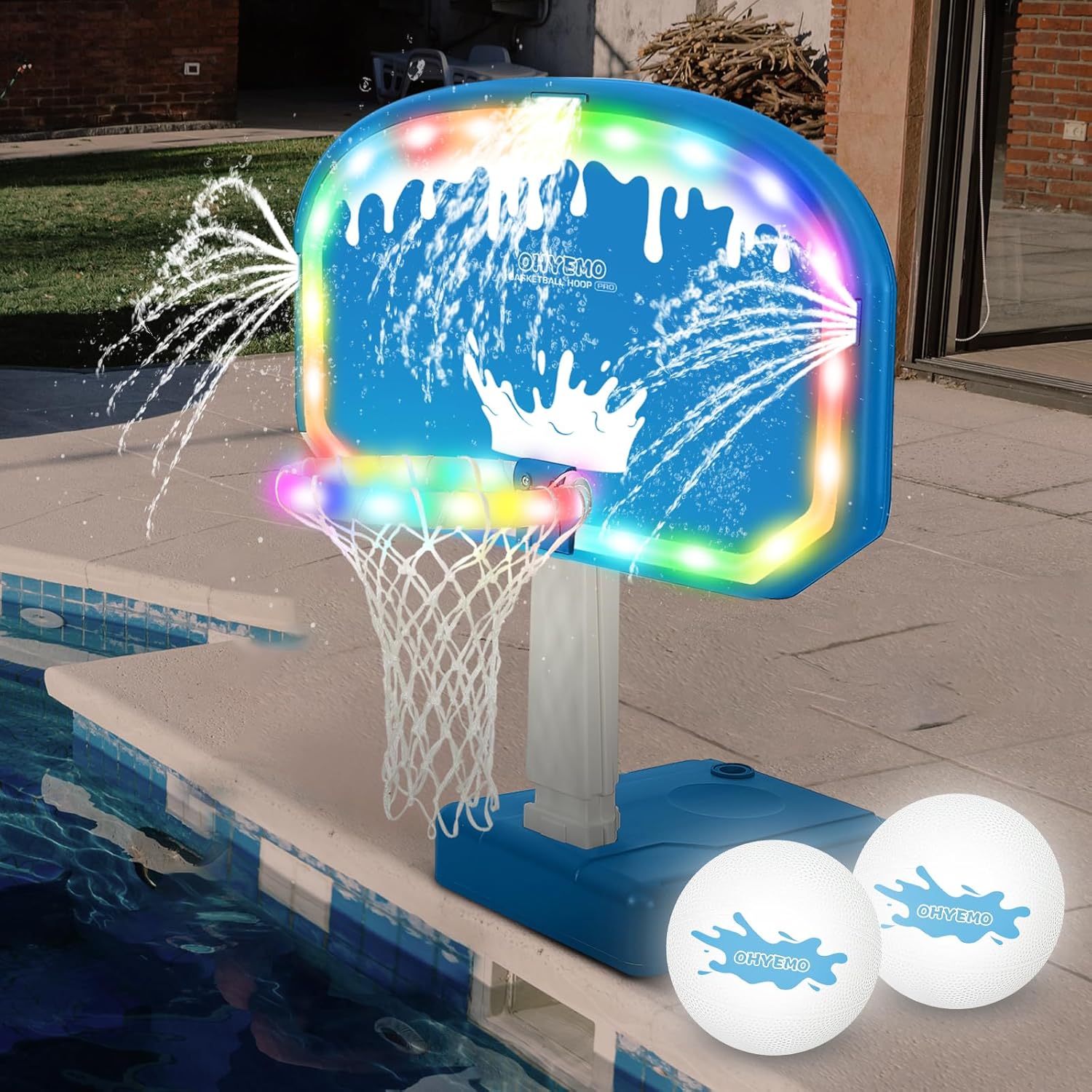 Oversized LED Pool Basketball  - đánh giá và giá Basketball Hoop