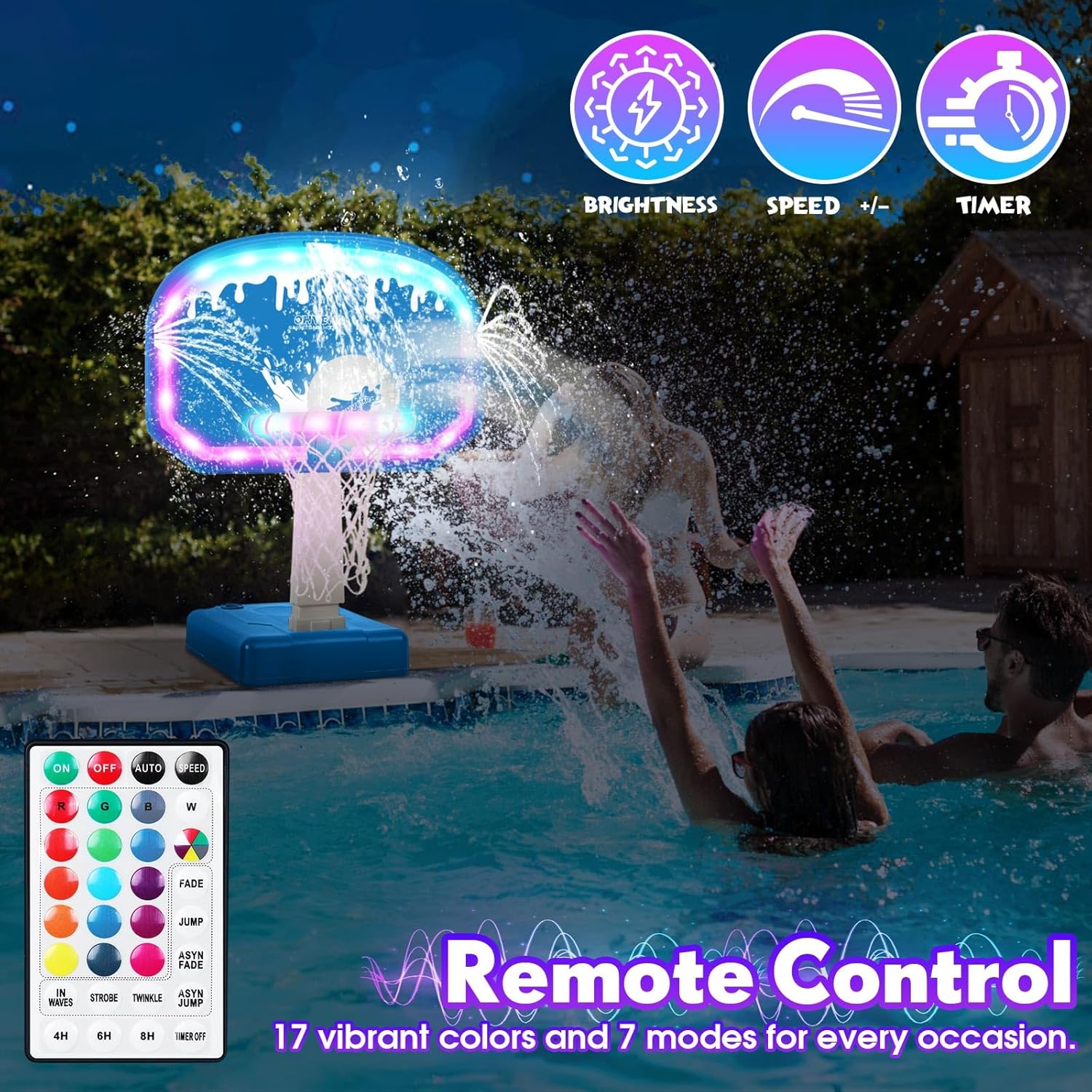 Oversized LED Pool Basketball  - đánh giá và giá Basketball Hoop