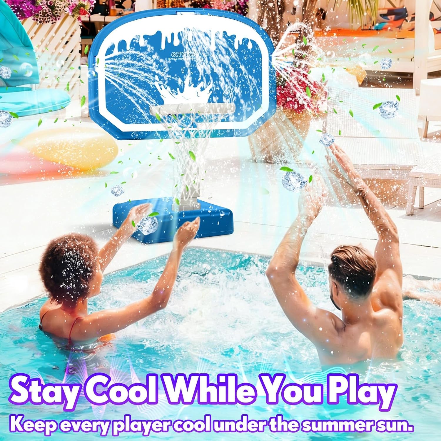 Oversized LED Pool Basketball  - đánh giá và giá Basketball Hoop