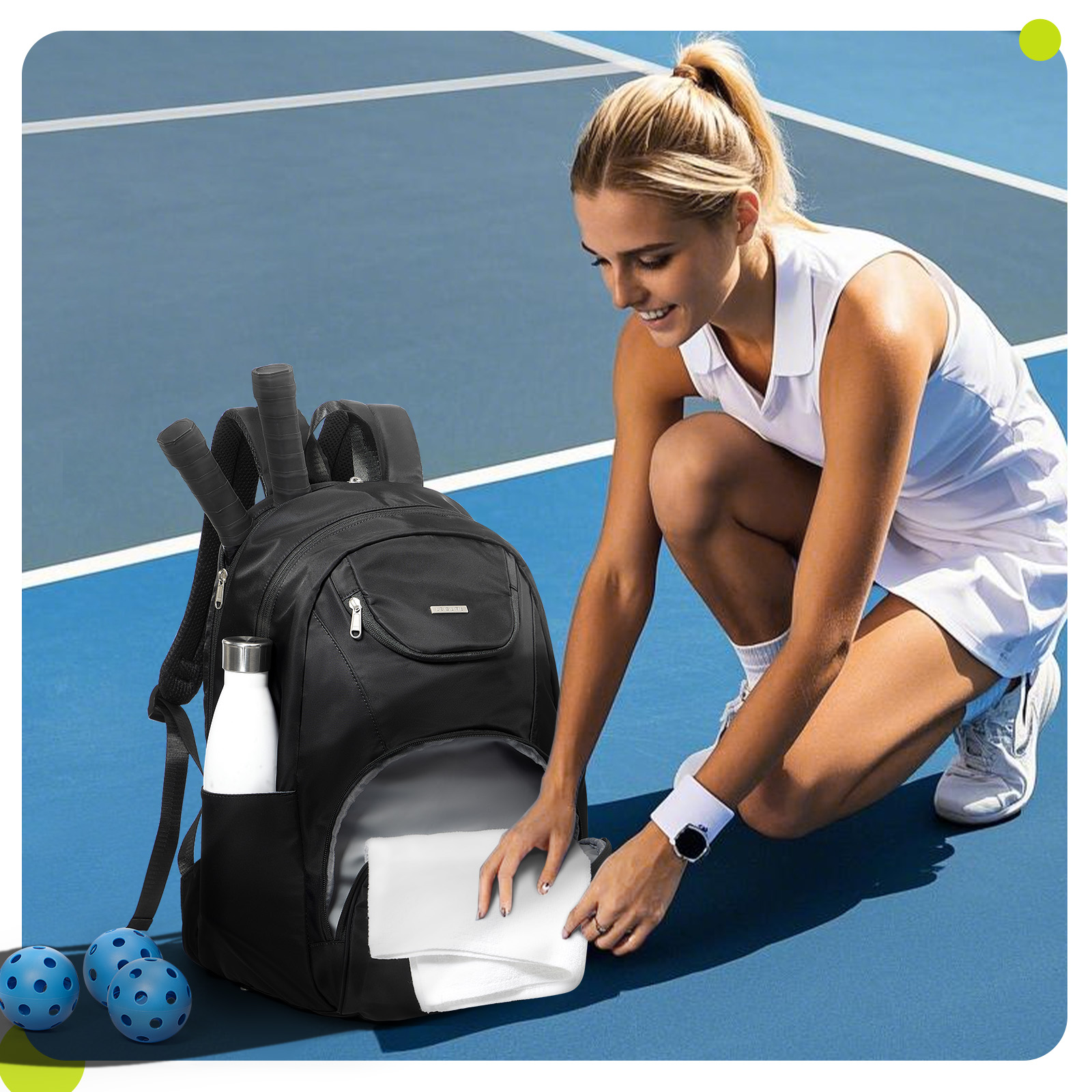 Tennis Bag Tennis Backpack 2 R - đánh giá và giá Tennis Racket