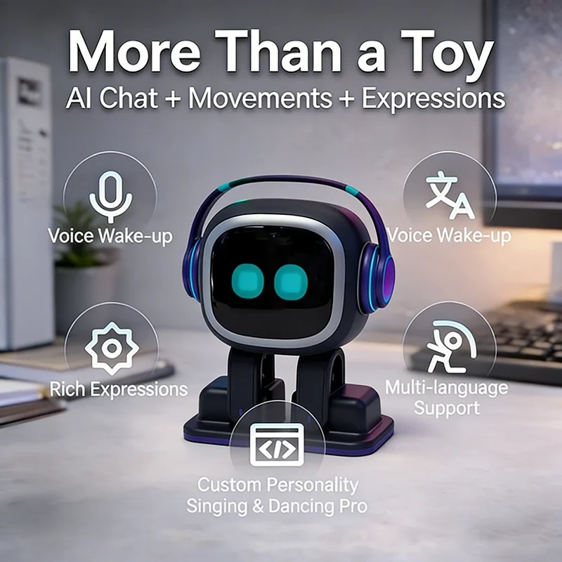 New EMO AI Robot Interactive D - đánh giá và giá Skateboard