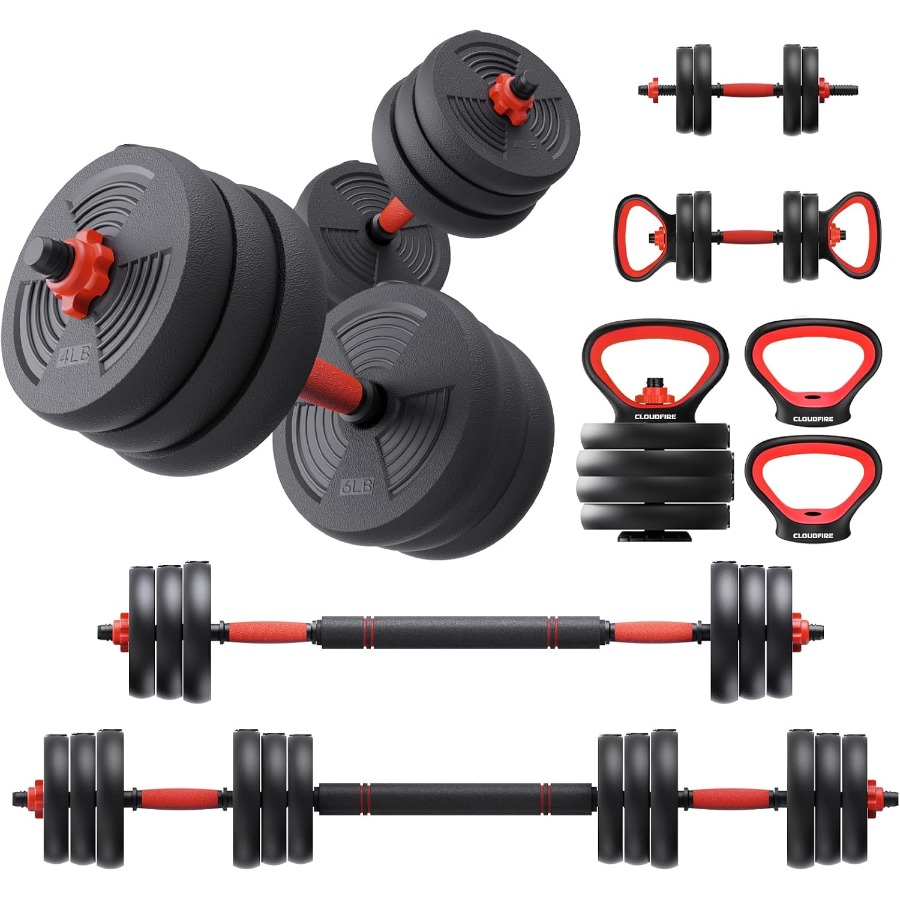 Adjustable Dumbbells Set, 60LB - đánh giá và giá Dumbbell Set