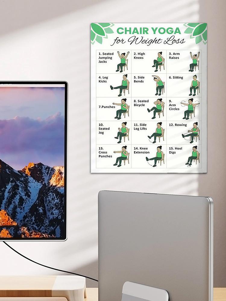 2 PCS Yoga Poster Home Exercis - đánh giá và giá Sports Equipment Poster