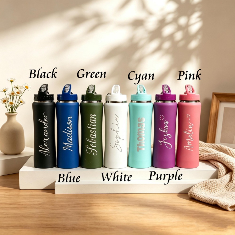 1. Custom Name Soccer Stainles - đánh giá và giá Sports Water Bottle Insulated