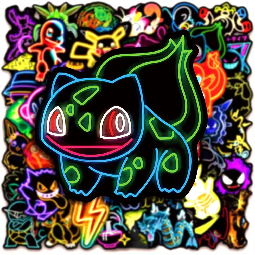100pcs Neon  Pokémon  Stickers - đánh giá và giá Skateboard