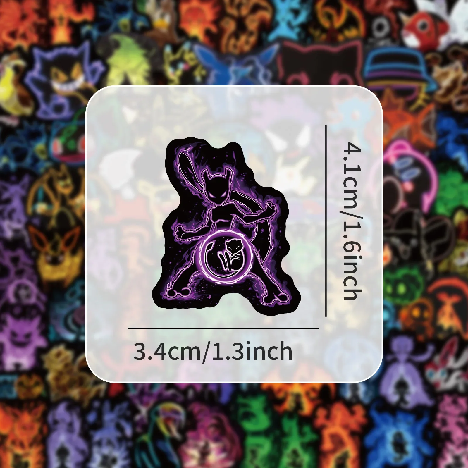 100pcs Neon  Pokémon  Stickers - đánh giá và giá Skateboard